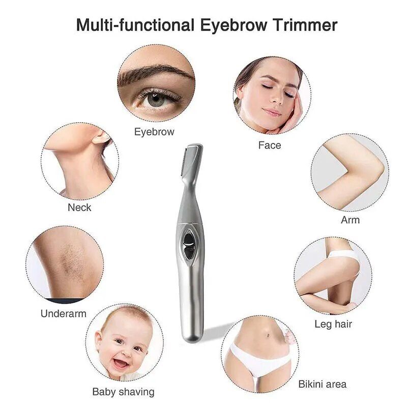 Electric Eyebrow Precision Trimmer: Unisex Beauty Tool