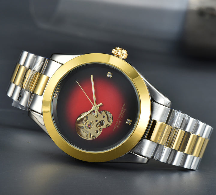 Hollow Men's Mechanical Casual Watch