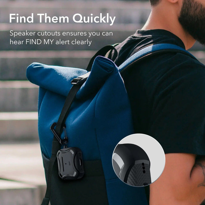 AirPods Pro 2 Case with HaloLock: Armor Tough Protective Case with Keychain