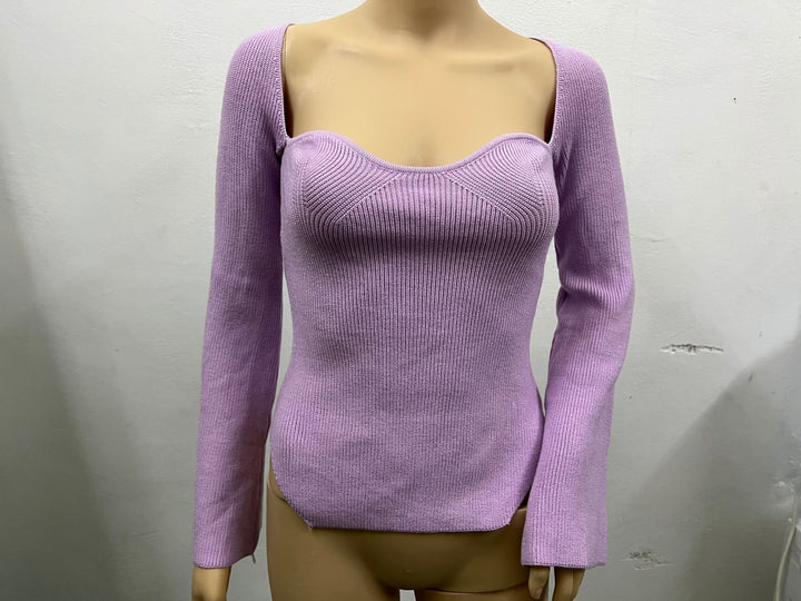 Women's Off-neck Pullover Long Sleeve Top Bottoming Sweater