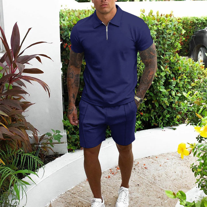 Men's Short-sleeved Shorts Casual Suit Two-piece Suit