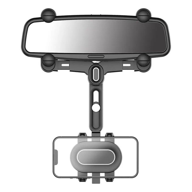 Adjustable Car Rearview Mirror Phone Holder for 4.0-7.0 inch Devices