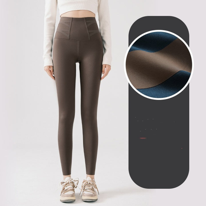 Double Cross High Waist Winter Thick Leggings