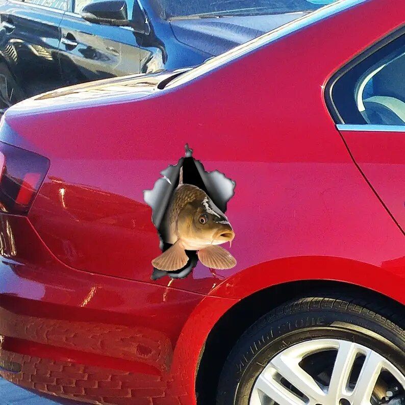 Durable Waterproof Carp Decal