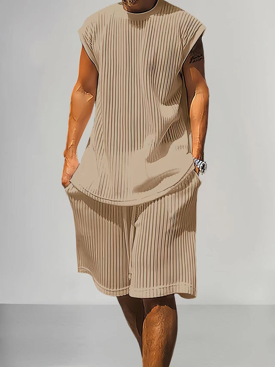 Casual Sweater Suit Men's Summer Loose Vest