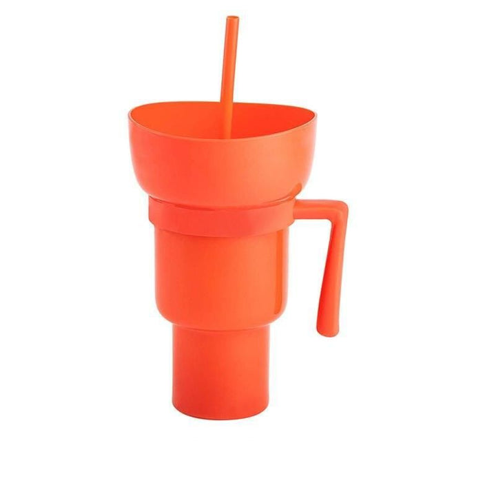 Multi-Purpose Portable Snack and Drink Tumbler