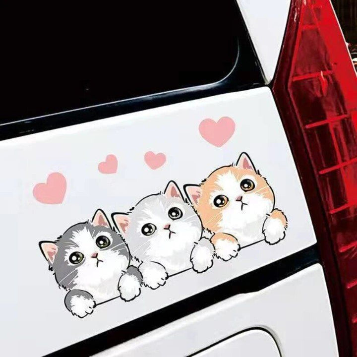 Cute Cartoon Cat Car Stickers