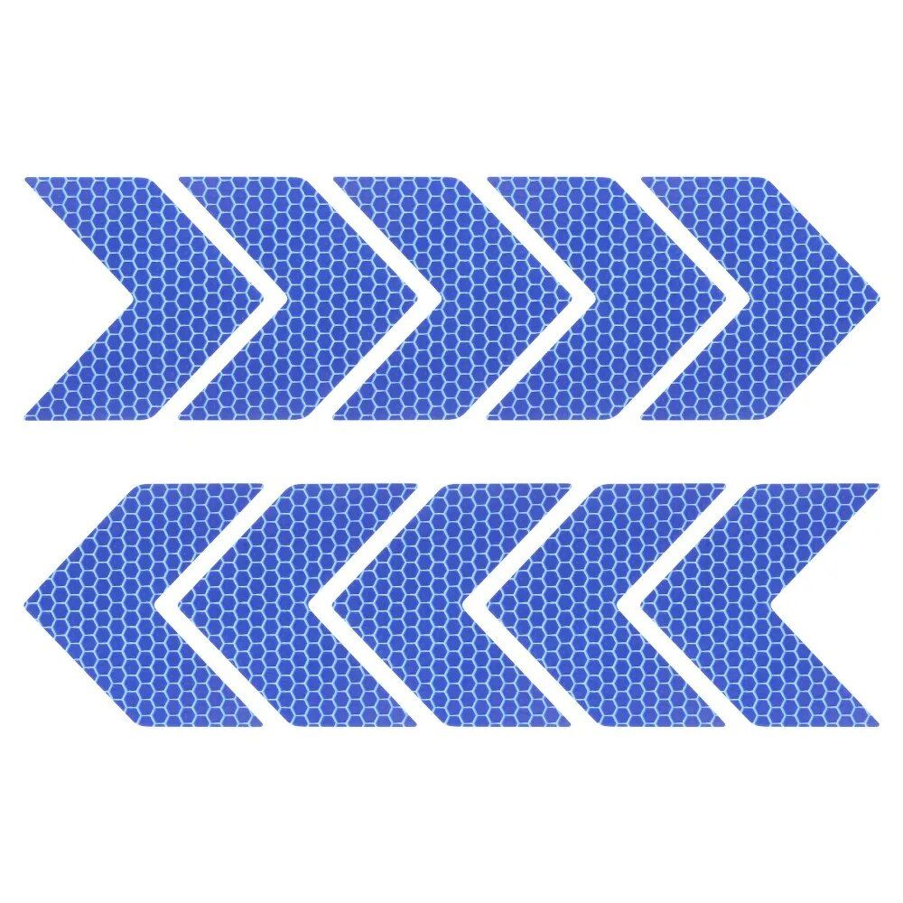 10-Pack Arrow Reflective Safety Decals for Vehicles
