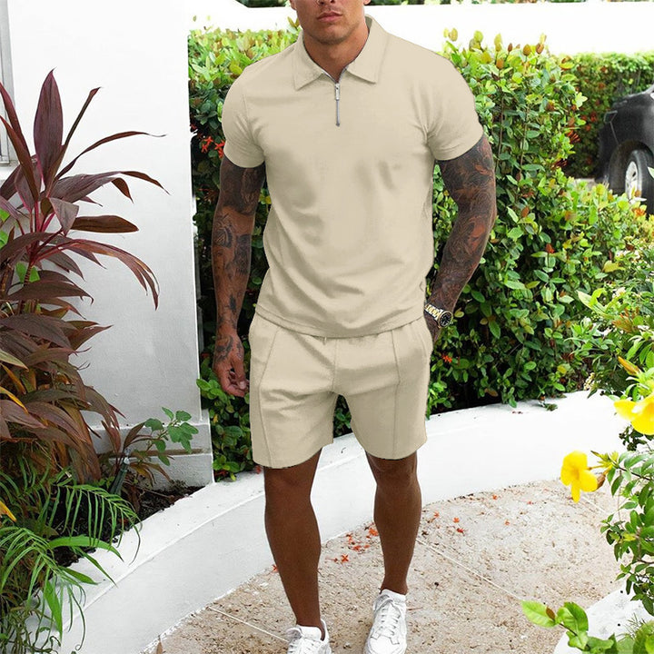 Men's Short-sleeved Shorts Casual Suit Two-piece Suit