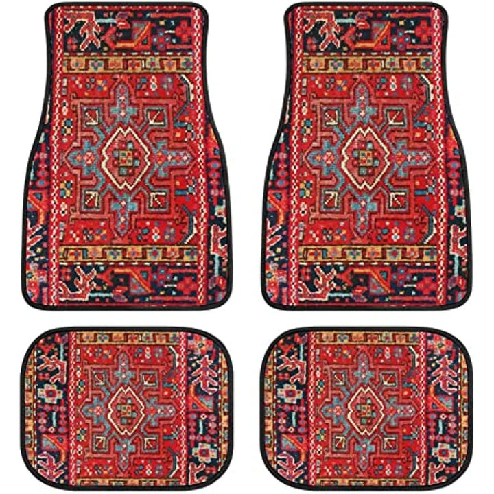 Persian Rug-Style Car Floor Mats - A Set of 4