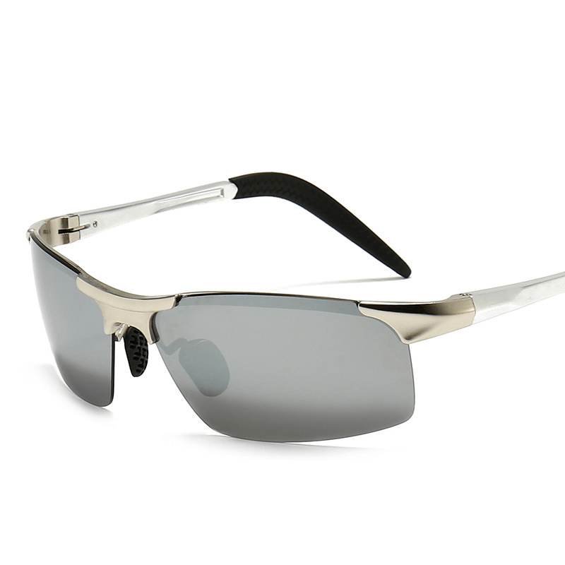 Polarized Color Changing Sunglasses Myopia Aluminum Magnesium Men'S Sunglasses Sunglasses Riding Glasses Driving Mirror 8177S - MRSLM