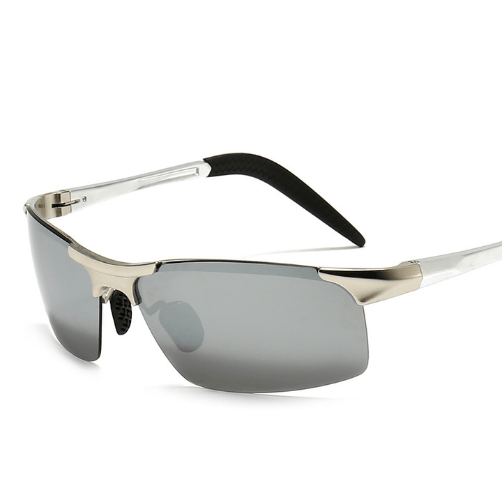 Polarized Color Changing Sunglasses Myopia Aluminum Magnesium Men'S Sunglasses Sunglasses Riding Glasses Driving Mirror 8177S - MRSLM