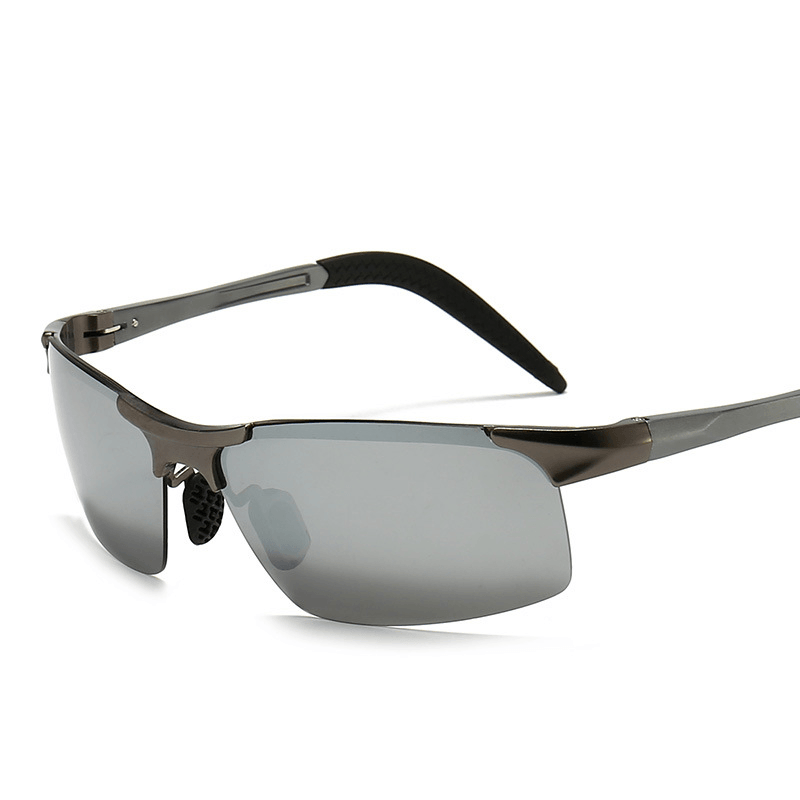 Polarized Color Changing Sunglasses Myopia Aluminum Magnesium Men'S Sunglasses Sunglasses Riding Glasses Driving Mirror 8177S - MRSLM