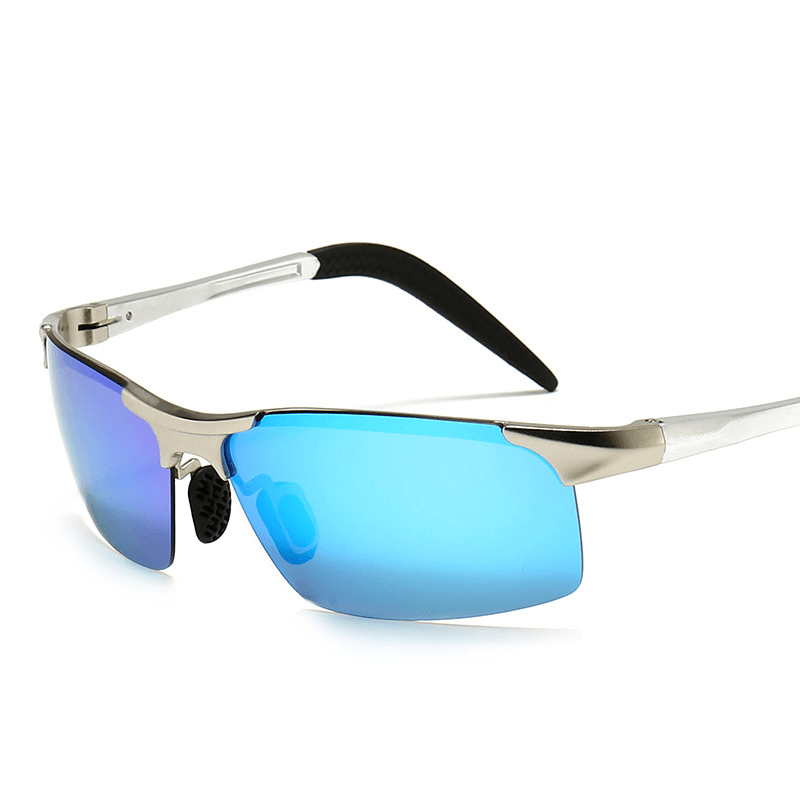 Polarized Color Changing Sunglasses Myopia Aluminum Magnesium Men'S Sunglasses Sunglasses Riding Glasses Driving Mirror 8177S - MRSLM