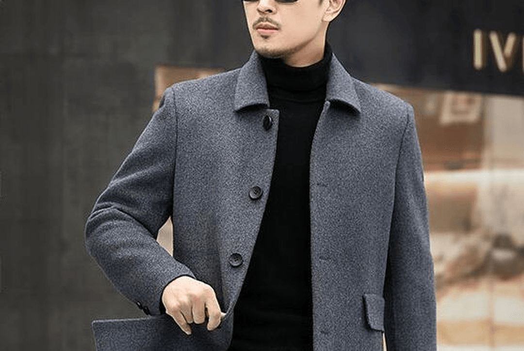 Men'S Casual Warm Double-Sided Nylon Coat - MRSLM