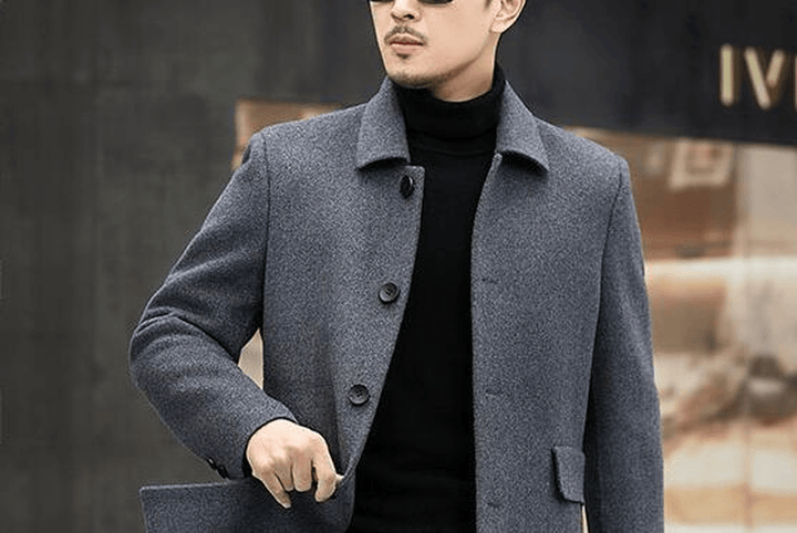 Men'S Casual Warm Double-Sided Nylon Coat - MRSLM
