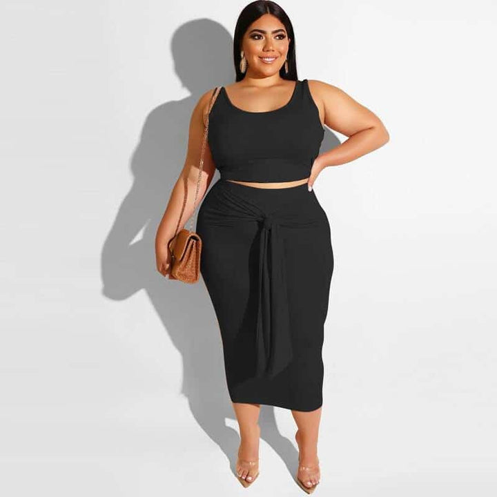 Plus Size Two-Piece Dress