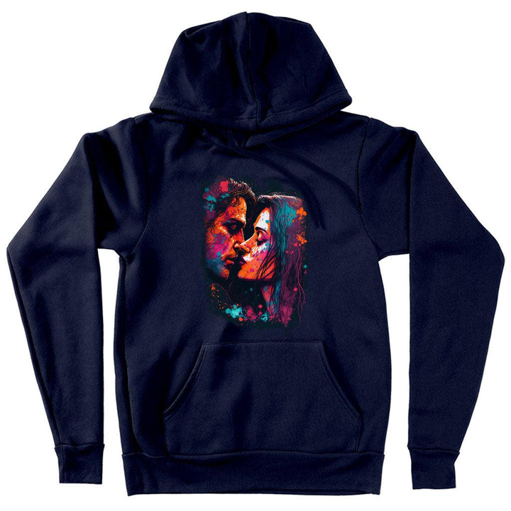 Paint Hooded Sweatshirt - Kiss Art Hoodie - Colorful Hoodie - MRSLM