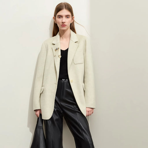 minimalist double-sided woolen coat - MRSLM