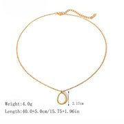 Opal drop pendant necklace, view 6 - MRSLM