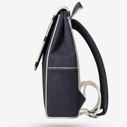 denim waterproof backpack, view 8 - MRSLM