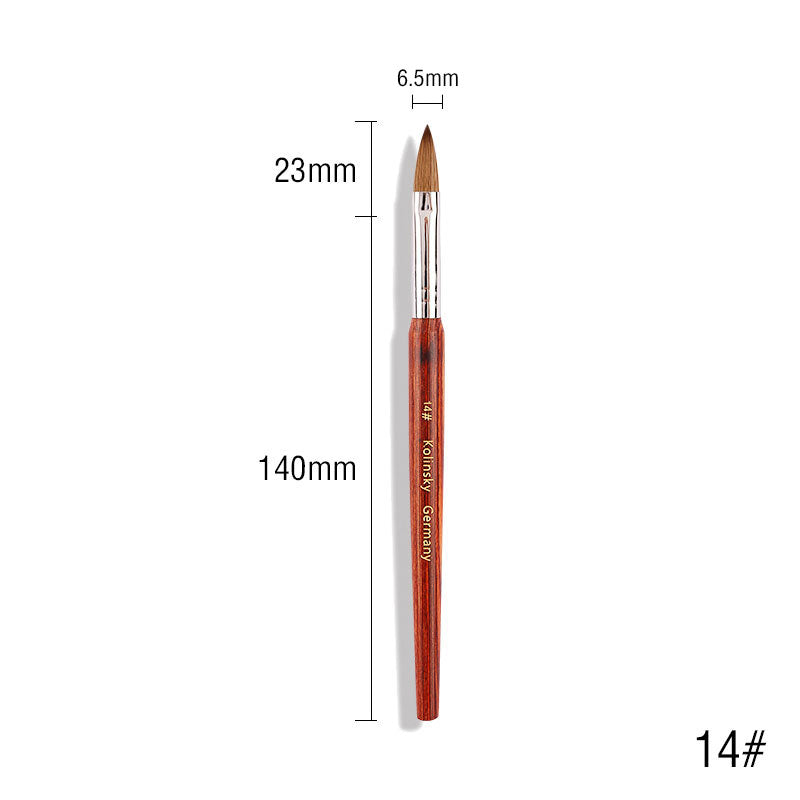 kolinsky acrylic nail brush, view 9 - MRSLM