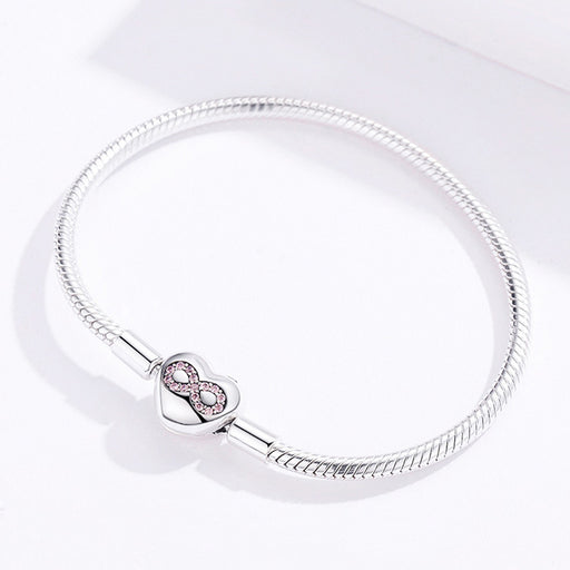 925 silver diy basic leaf bracelet, view 4 - MRSLM