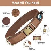 soft padded adjustable dog collar, view 8 - MRSLM