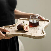 vintage travertine stone tray - MRSLM