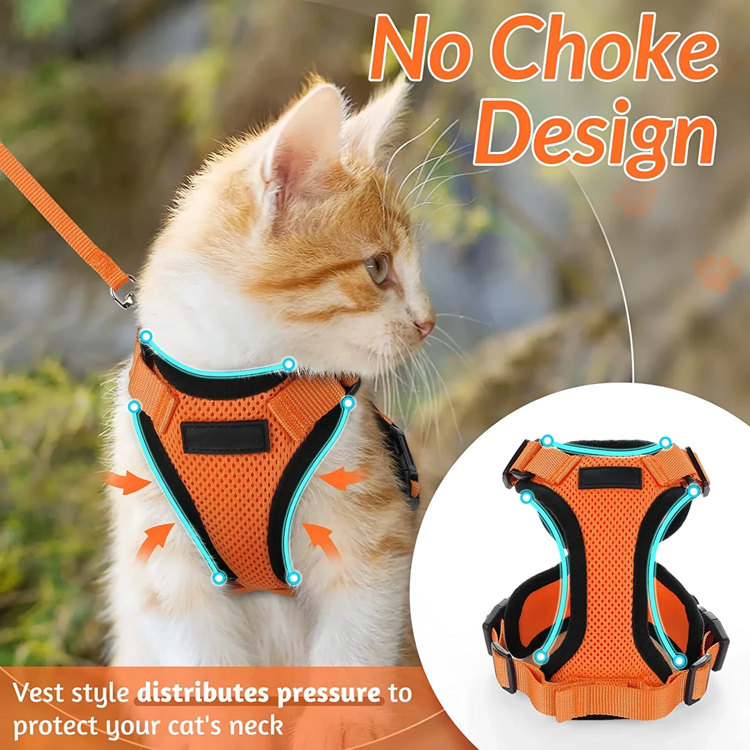 Escape-Proof Cat Harness & Leash