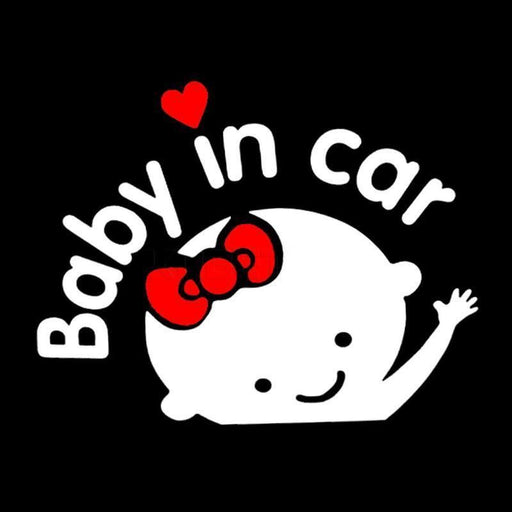 Baby on board 3D cartoon car sticker - MRSLM