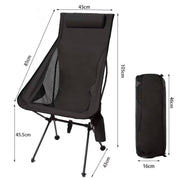 outdoor folding chair, view 3 - MRSLM