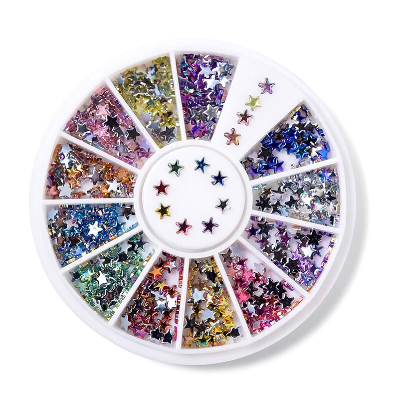 star shaped nail art rhinestones, view 3 - MRSLM