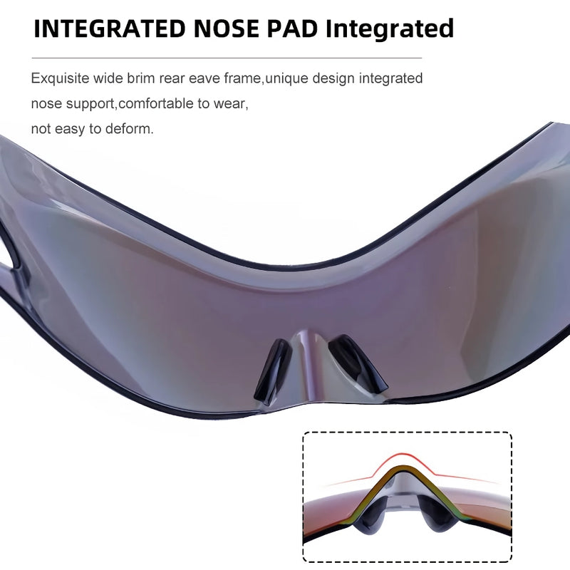Rimless gradient mirror sunglasses, view 13 - MRSLM