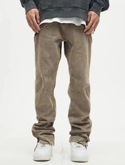 men's retro wash khaki pants, view 5 - MRSLM