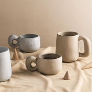 handcrafted stoneware retro coffee mug - MRSLM