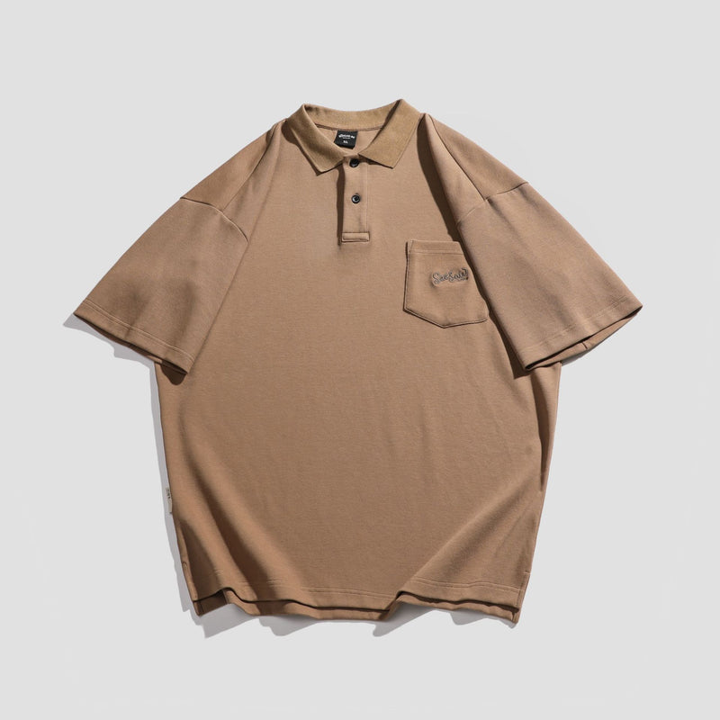 men's retro cotton polo shirt, view 6 - MRSLM