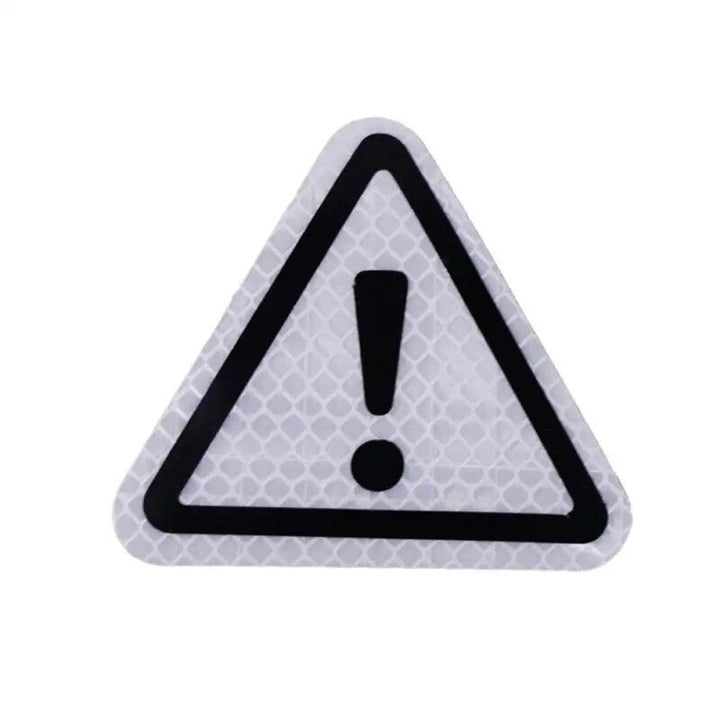 High-Visibility Reflective Safety Triangle Decal for Vehicles