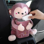 car tissue and trash box, cartoon animal, view 7 - MRSLM