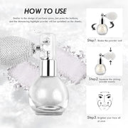 Glitter highlighter powder spray, view 6 - MRSLM