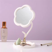 sunflower makeup mirror with jewelry hooks, view 3 - MRSLM