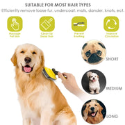 self-cleaning pet brush, view 7 - MRSLM