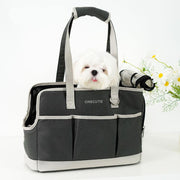 canvas pet carrier shoulder bag, view 4 - MRSLM