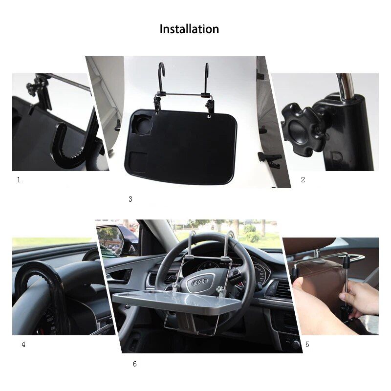 Universal car desk and laptop holder, view 6 - MRSLM