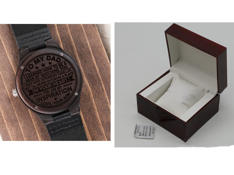 blackwood quartz watch, view 2 - MRSLM