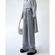 high-waist drawstring wide leg pants, view 5 - MRSLM