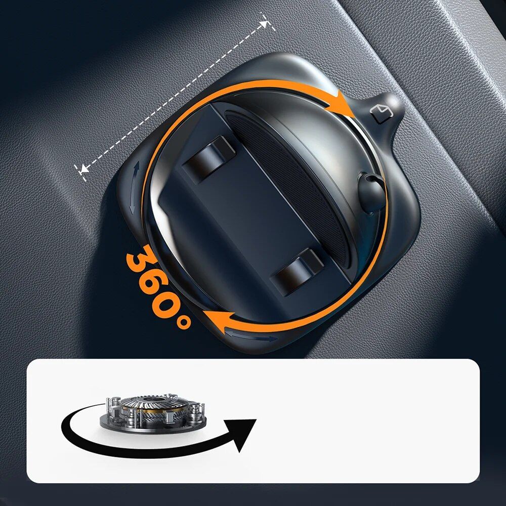 Universal Silicone Car Dash Phone Mount with Anti-Slip & 360° Rotation