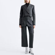 colorblock striped two-piece set - MRSLM