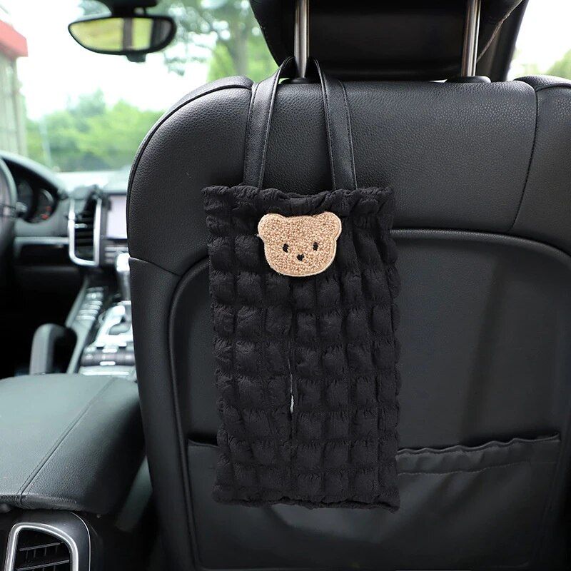 cartoon bear car tissue holder, view 5 - MRSLM