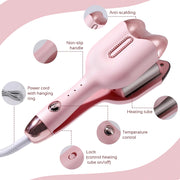 portable cat head curling iron, view 3 - MRSLM